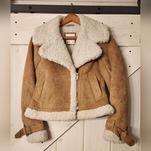 Women's 2000s Abercrombie And Fitch Faux Suede Jacket. Size XS. NWT. Faux Fur.